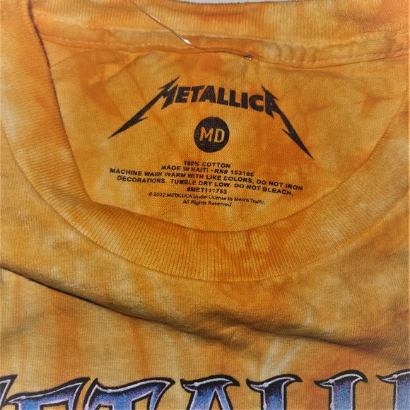 Metallica NorCal Skull thrash metal rock Tie-Dye Official T-Shirt L bigg… - Picture 4 of 5